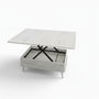 Hanah Home Mesa de Café Dy Ada - Blanco Antiguo